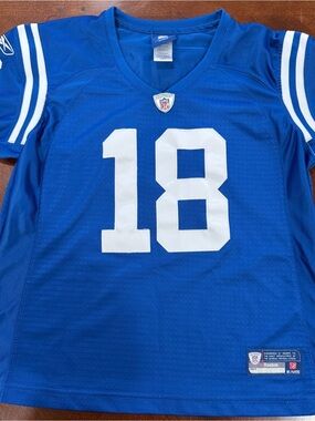 Reebok Indianapolis Colts NFL Payton Manning #18 Women’s Jersey Sz L